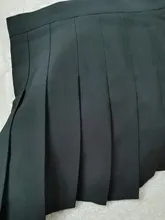 Short Skirt School-Uniform High-Waisted A-Line Cute Sweet Solid Pleated Spring Zipper