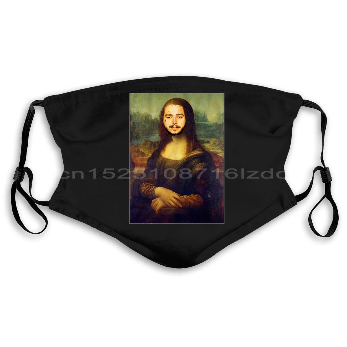 Post Malone Mona Lisa Parody маска Stoney White Iverson хип-хоп забавная крутая Повседневная для мужчин