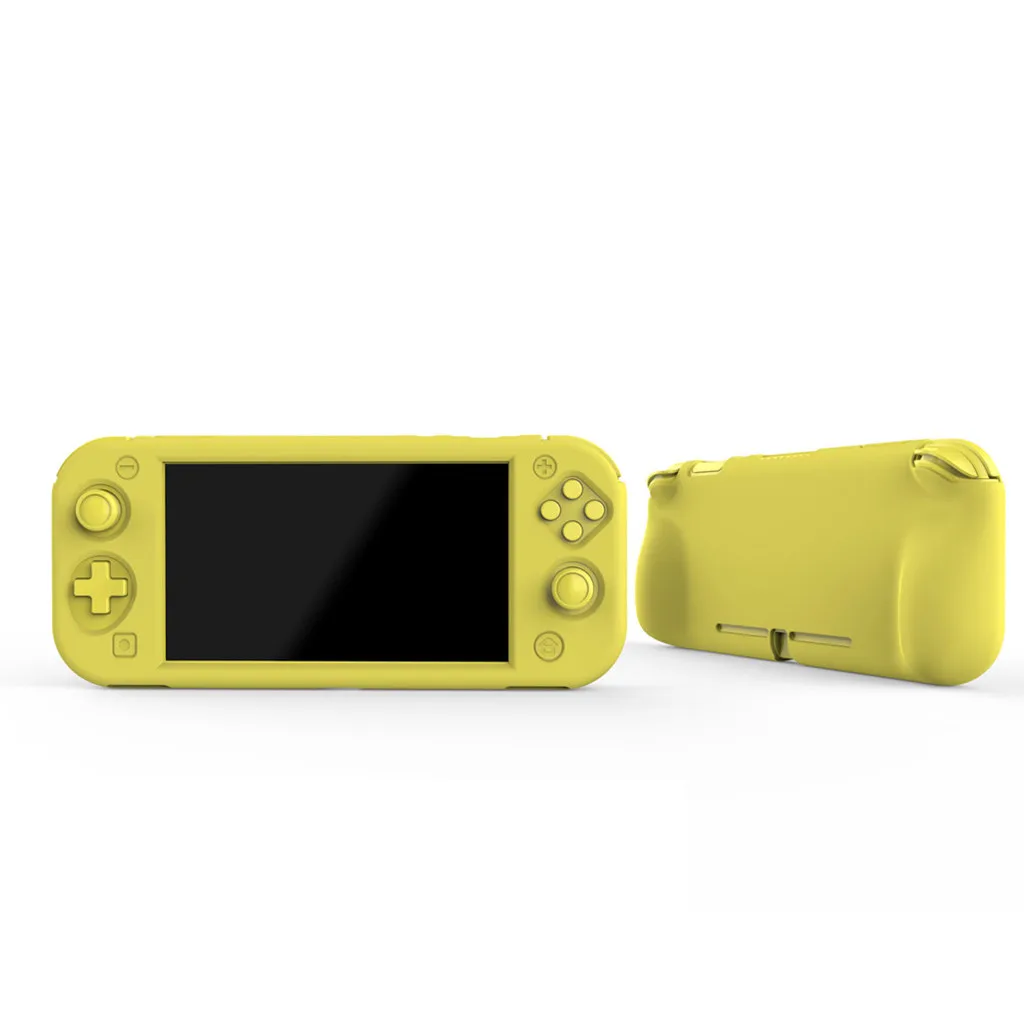 Полный защитный пластиковый чехол с ручкой для NS Switch Lite, силиконовый гелевый нетоксичный чехол, чехол для консоли, эргономичная ручка для игры