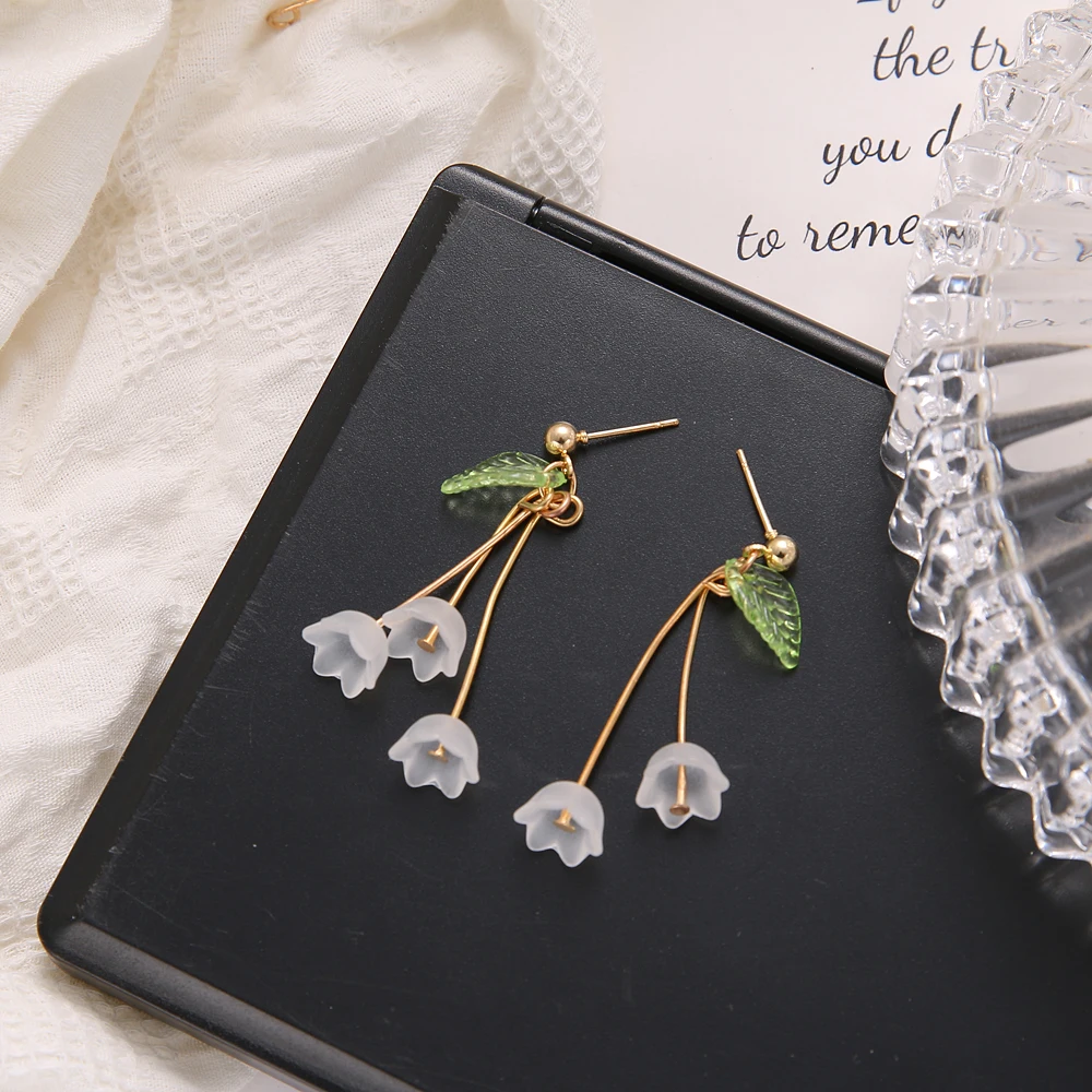 Flower Earrings FNIO Flower Bohemia Boho Earrings Women Fashion Long Hanging Earrings Crystal Female Wedding Earings Party Jewelry