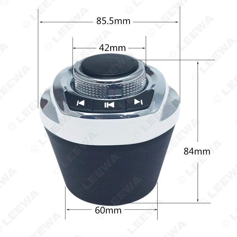 LEEWA 10X чашки Форма с светодиодный светильник 8-ключевой функции автомобиля Беспроводной рулевого колеса Управление кнопка для автомобиля Android навигации плеер