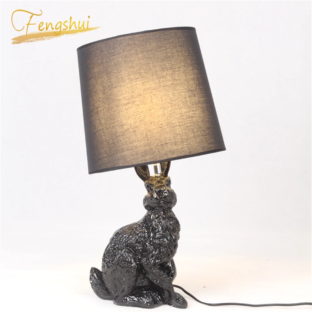 Modern Desk Lamp Art Resin Rabbit Shaped LOFT Lamps Table Lamps Bedroom Living Room Interior Decor Bedside Table Lights Lighting Modern Desk Lamp Art Resin Rabbit Shaped LOFT Lamps Table Lamps Bedroom Living Room Interior Decor Bedside Table Lights Lighting