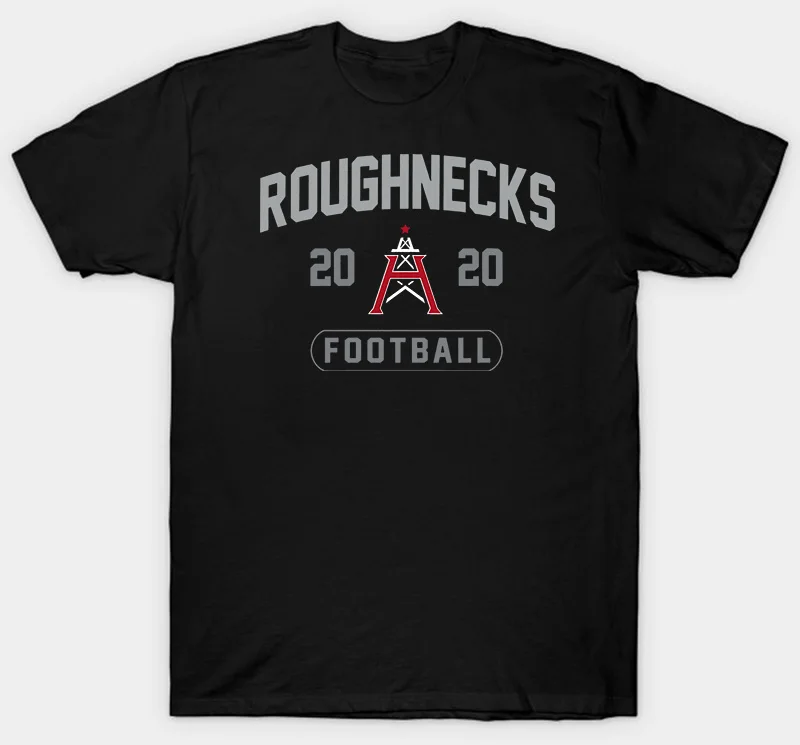 Для Мужчин's Хьюстон Roughnecks XFL Футбол 2020 темно синяя футболка S XXXL|Футболки| |