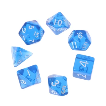 

7pcs/set Polyhedral Multi Sided Dice D4-D20 Dungeons&Dragon D&D RPG Poly Game