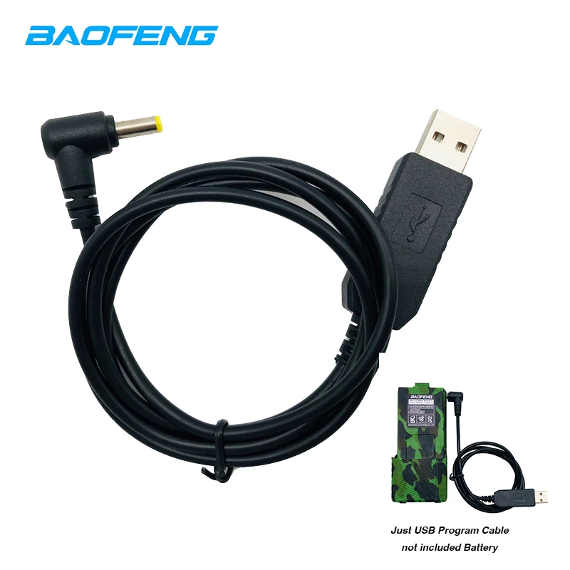 

Original BaofengUV-5R USB Charger Charging Cable For Walkie Talkie UV-5RE UV 5R UV5R BL-5L 3800 mAh Li-on Battery Two Way Radio