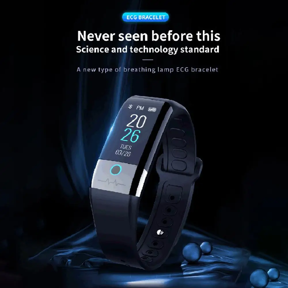

Sports Smart Bracelet Men and Women Bluetooth 4.0 Heart Rate Sleep Waterproof Call SMS Reminder Health Monitoring Watch