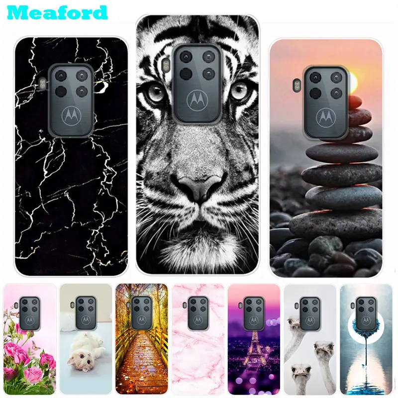 

Silicone Case For Motorola Moto One Zoom Case Cute Tiger Printed Soft TPU Back Cover for Motorola One Zoom XT2020 Phone Cases
