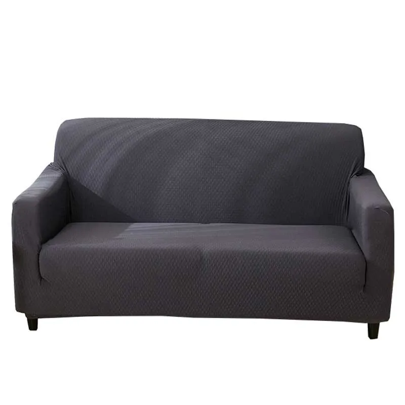 

Thicken Solid Black Navy Blue Sofa Cover Universal Stretch Elasticity Waterproof Wrap Slipcovers Couch Cover for 1/2/3 Seater