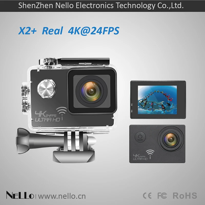 Nello OnReal X2+ LITE 4K Экшн-камера три оси стерео анти-встряхивание NTK96660+ sony 179 wifi Спортивная Экшн-камера