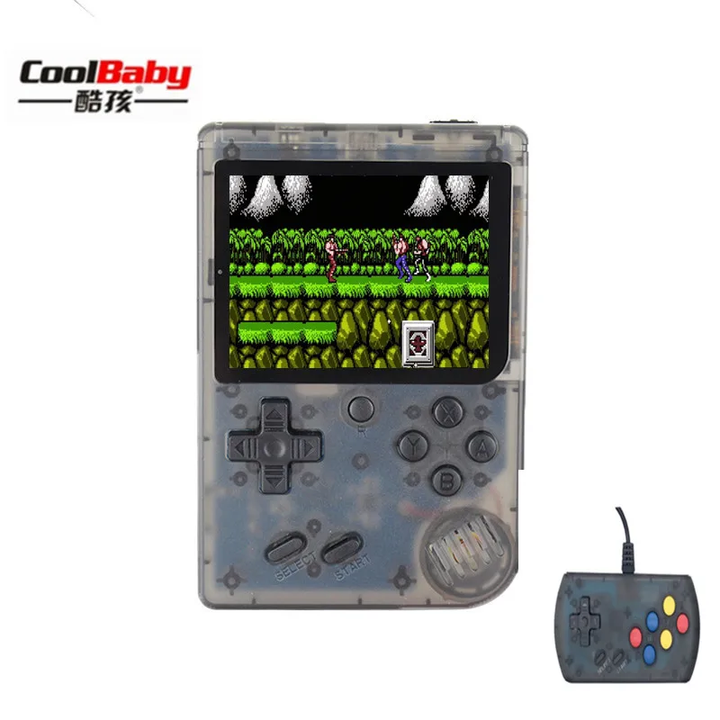 Clear black handle Coolbaby 168 игровая Мини Портативная Ретро видео консоль портативная игра Advance Players Boy 8 Bit Встроенный 3,0 дюймовый цветной ЖК-экран - Цвет: Clear black handle
