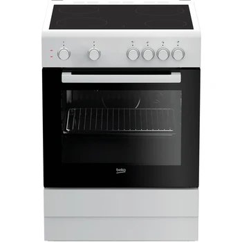 

Electric stove Beko ffss67000w, glass ceramics, white/black