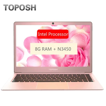 

Fashion Rose Gold Intel N3450 8G RAM SSD Notebook 14 Inch Mini PC Computer Portable Business Office Laptop Student Netbook