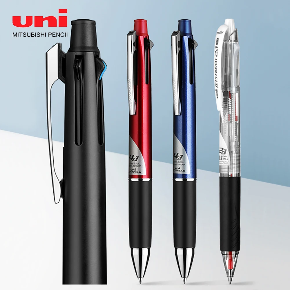 UNI Jetstream5 기능 MSXE5-1000 다기능 펜, 푸시 타입 4 색 볼펜, 학생용 특별 0.5