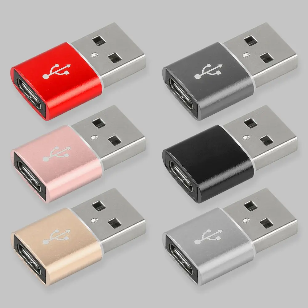 Cable Adapter For iPhone 12 11 New Mini Aluminum Alloy Cable Adapter Type C to USB 30 Converter Fast Charger Connector Mobile Accessories