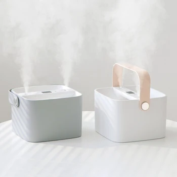 

2.5L Large Capacity Air Humidifier Double Spray Nozzle Ultrasonic Essential Oil Aroma Diffuser Household Diffuser with Handle