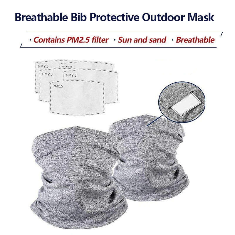 Уличная спортивная маска для лица с фильтром из активированного угля PM 2 5 против