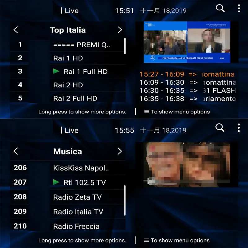 Italia IP tv на 1 год Android Box Поддержка Spainish Germen Италия подписка 1000+ жизнь 2000 VODs m3u smart tv MEDIASET h96