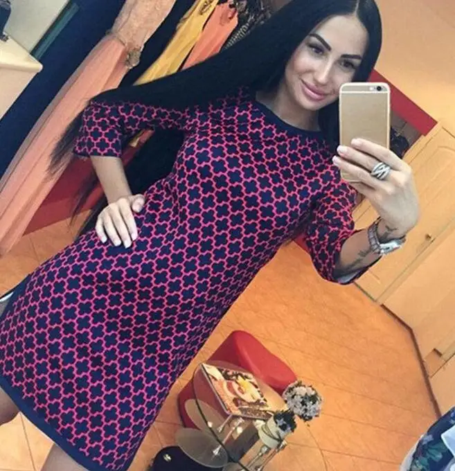 S393 Red CHSDCSI сарафан, женская мода, Женские винтажные летние платья, Мини Короткое платье с принтом, Дамское Платье размера плюс, платье с разрезом по бокам - Цвет: S393 Red