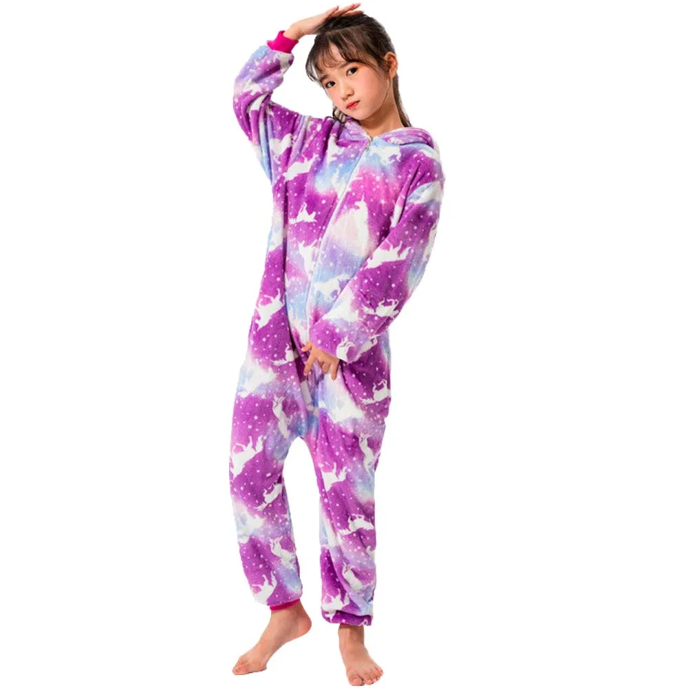 pajama sets bamboo	 Children Kids Flannel Animal Cartoon Pajamas Winter Sleepwear Boys Onesies Girls Pajama Set Cute Stitch Unicorn Animal Pyjamas pajama sets bamboo	