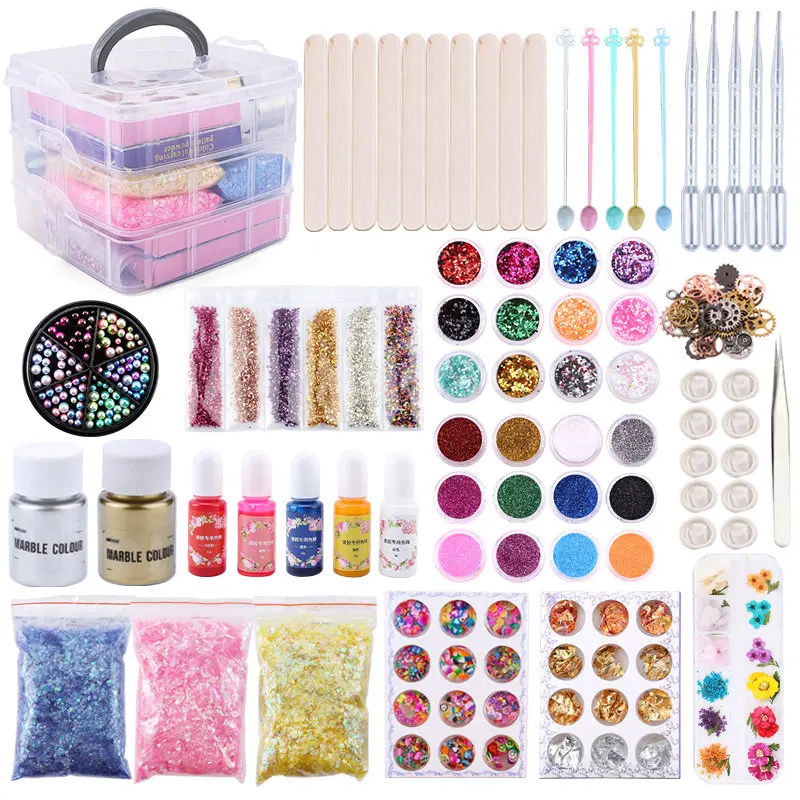 Kit di accessori di resina epossidica per la fabbricazione di bijoux DIY x1  - Perles & Co