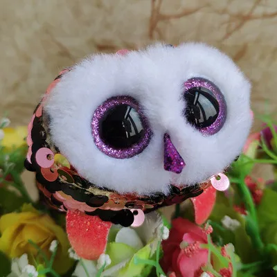 Teeny игрушка американский бренд мини 10 см ЦУМ игрушка кошка печать собака кролик Пингвин блесток плюшевые игрушки чучело животные рождественские подарки с сумкой - Цвет: 6