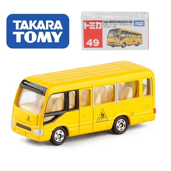 

TAKARA TOMY 1:89 Toyota Coaster Kindergarten Bus yellow #49 Die-cast Model Car Toy Car boys toys
