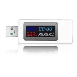 Ampèremètre de synchronisation KWS V30 W Usb 10 en 1 DC type c, testeur USB, surveillance numérique, indicateur de puissance de coupure, chargeur de banque, 120 