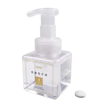 

Effervescent Liquid Soap 10Pcs Effervescent Tablets + Foam Pressing Bottle Set Aloe Foam Cleansing Hand Washing Liquid Set