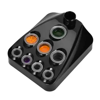 

1pc Tattoo Colorant Holder Multifunction Portable 9-Hole Pigment Cup Rack Plastic Pigment Shelf Ink Cup Stand Tattoo Ink Holder