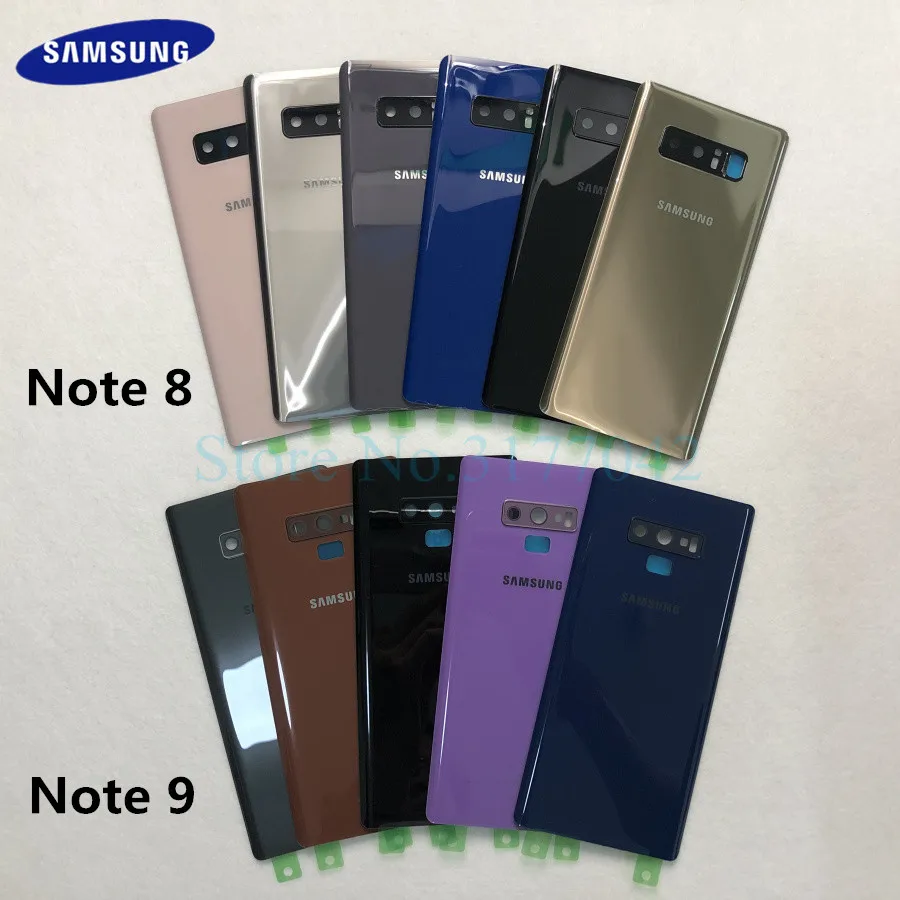 Samsung задняя Батарея крышка note8 note9 для samsung Galaxy Note 8 N950 SM-N950F N950FD Note 9 N960 SM-N960F сзади Стекло чехол