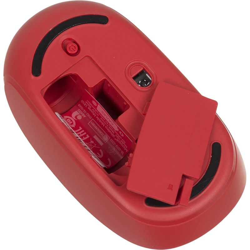 Мышь Microsoft Mobile Mouse 1850 красный оптическая(1000dpi) беспроводная USB для ноутбука(2but