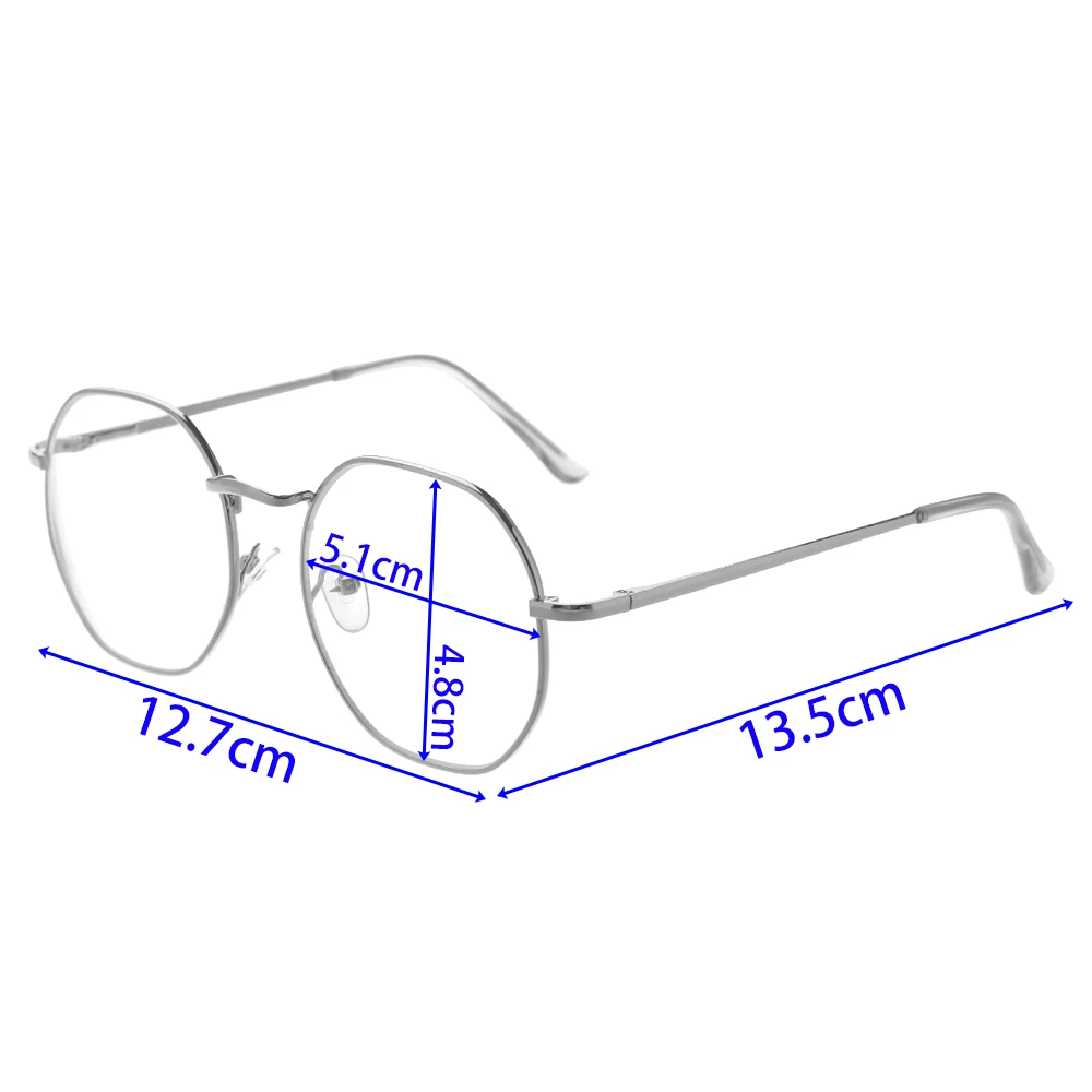 Женский и мужской ультра-светильник, очки из смолы, очки для зрения, Уход За Зрением-1,00~-4,0 диоптрий, Модные металлические винтажные полигоновые очки для близорукости