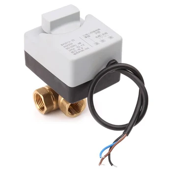 

Ac220V 3-Way Electric Motorized Ball Valve Three-Wire Two Control For Air Conditioning Electric Actuator Ball Valve