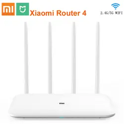 Xiaomi Mijia маршрутизатор 4 WiFi ретранслятор 1167 Мбит/с двухдиапазонный двухъядерный 2,4G 5 ГГц 802.11ac четыре антенны MiAPP управление беспроводные