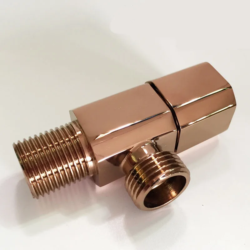 

Filling Valves Brass Angle Valves 1/2"Male x 1/2" Male Bathroom Bidet Valve Bathroom Accessories Gold Rose gold Black Chrome