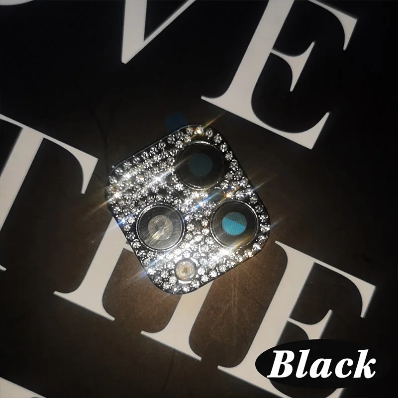 Black for x xs max Алмазная крышка для объектива камеры, для изменения секунд, для Iphone 11 Pro, Модифицированная наклейка для камеры, на камеру, для Iphone Xr X Xs Max 10 - Цвет: Black for x xs max