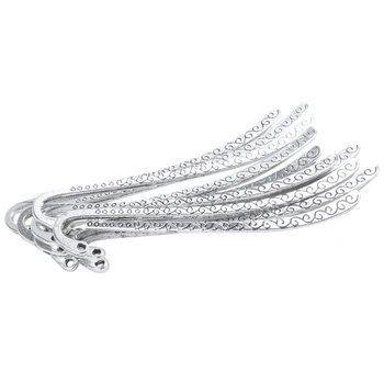 

10x Bookmarks Collect Creatif Alloy Silver Signet Decoration