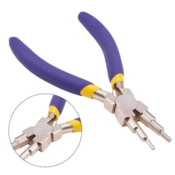 

6 In 1 Carbon Steel Non Slip Jewelry Tool Comfort Grip Handle Bail Making Pliers Forming Jump Rings For 3mm To 10mm Wire Looper