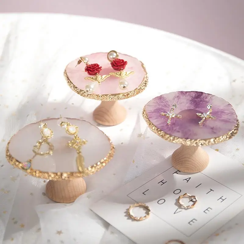 

Jewelry Display Stand Beech Wood Jewelry Jewelry Earrings Display Shooting Props Creative Decoration Earrings Jewelry Box YSUMI