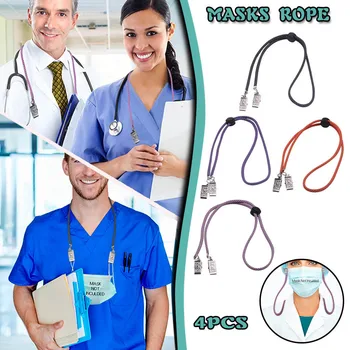 

4PCS Adjustable masks Extension Face masks Lanyard Handy&Convenient Safety masks Holder Rope hang on neck String drop ship