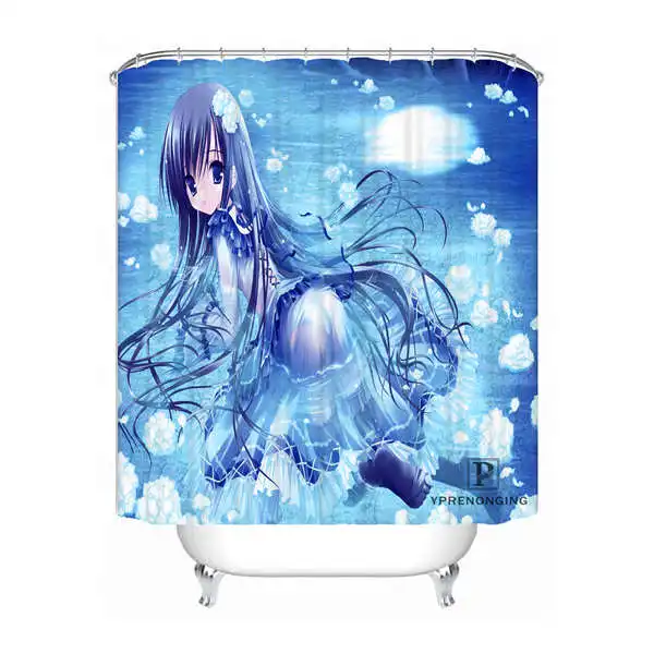 Shower Curtain Пользовательские лоли Nekomimi Водонепроницаемый душ Шторы Главная Ванна Ванная комната s крючки полиэфирной ткани Multi Sizes180509-02-144 - Цвет: Shower Curtain