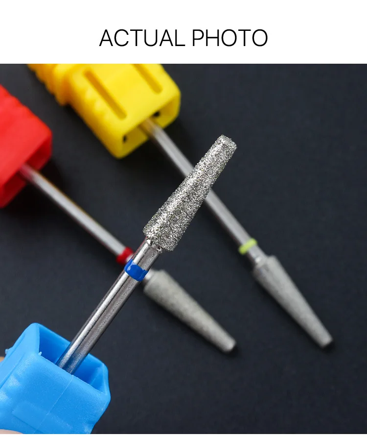 Description Picture 4 of itemDiamond Milling Cutters For Manicure Carbide Trapezoid Nail Drill Bits Equipment Tools