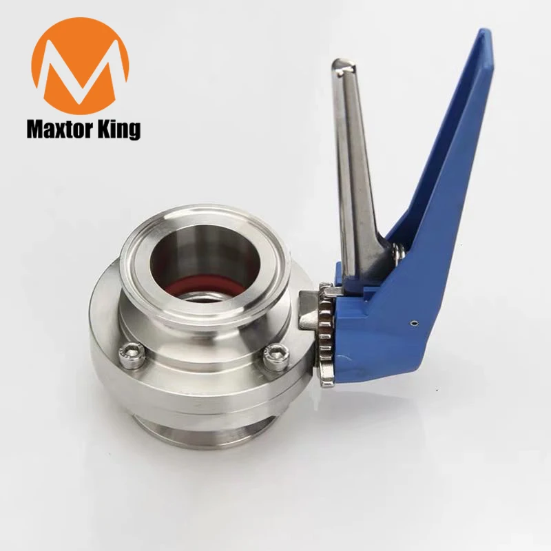 

MK 2" 51mm SS304 Stainless Steel Sanitary 2 inch Tri Clamp Butterfly Valve Squeeze Trigger for Homebrew Dairy Product