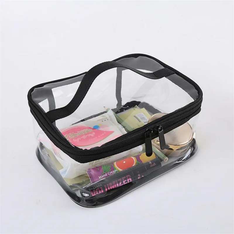 Women Transparent PVC Cosmetic Bag Waterproof Clear Makeup Bags Beauty Case Make Up Organizer Storage Bath Toiletry Wash Bag