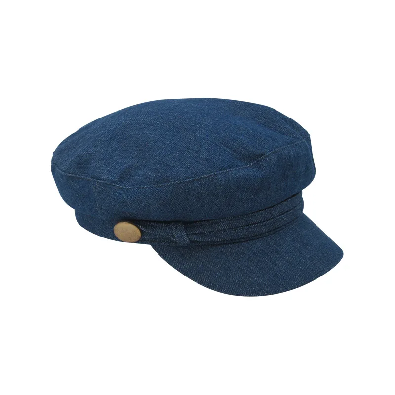 

Women Cowboy Hat Retro Denim Cotton Light Blue Sunshade Hat Women'S Simple And Versatile Fashion Chic Casual Outdoor Student Cap