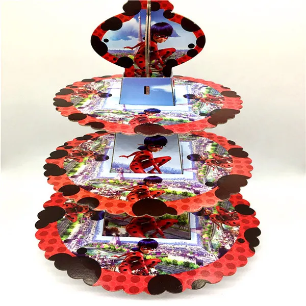 Cake Stand-1pack 1,08*1,8 м мультяшная чудесная божья коровка, пластиковая скатерть для девочек, вечерние украшения для детей, украшения для дня рождения, 1 шт - Цвет: Cake Stand-1pack