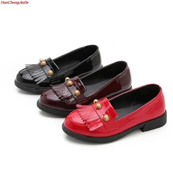 

Children's leather shoes tassel autumn new fashion boys girls casual shoes waterproof breathable non-slip soft bottom kids shoes