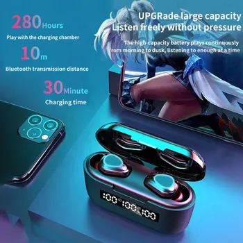 

TWS G40 Wireless Earphone Bluetooth Earbuds 9D HD Touch Control LED Bluetooth 5.1 Earphone Universal Earphone Wholesale