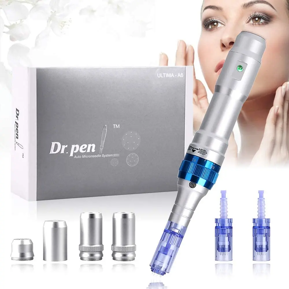 Беспроводная ручка Dr pen A6 для удаления акне и шрамов Электрический дермапен-ролик