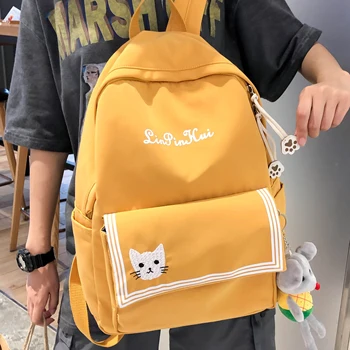 

EnoPella Women Backpack Black School Bag For Teenage Fashion Waterproof Shoulder Bag Girl Children Backpacks Travel bag